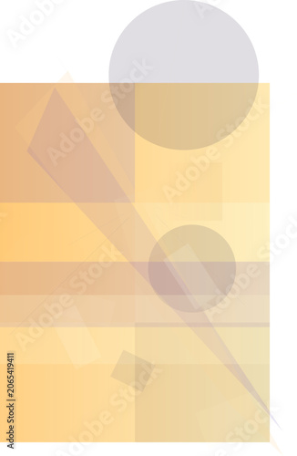 Abstract Geometric Overlapping Shapes Design.