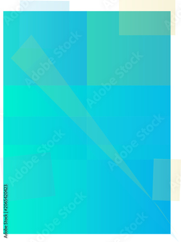 Abstract Geometric Blue Green Gradient Design.