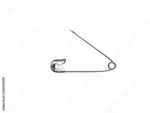 safety pin on transparent background