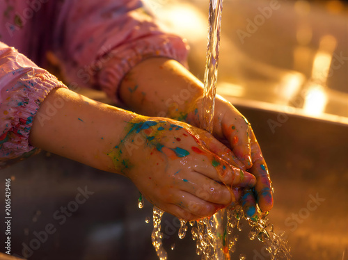 Child's Hands Painting