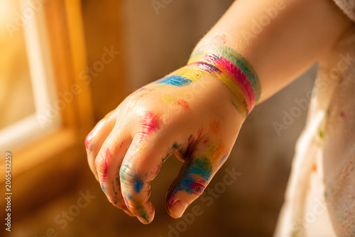 Child's Hands Painting