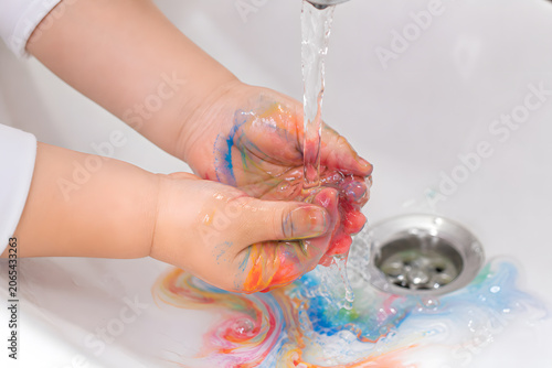 Child's Hands Painting