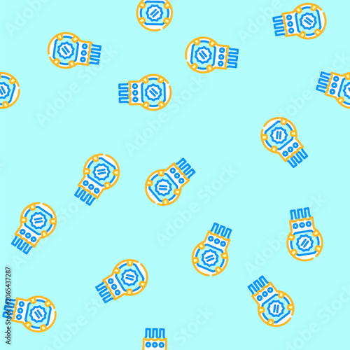 potentiometer electronic component vector seamless pattern potentiometer electronic component sign illustration