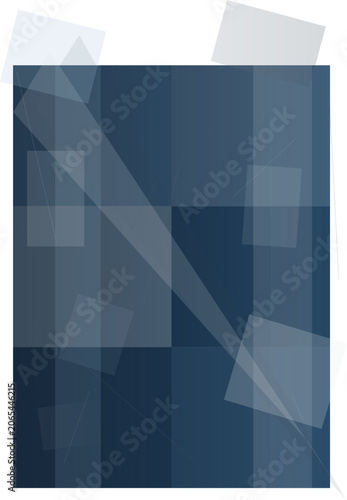 Abstract Geometric Blue Shapes Overlay Design.