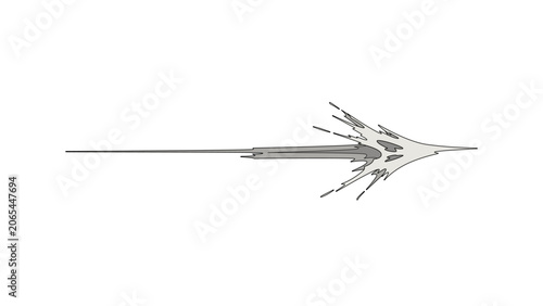 Fotografie 2D Visual thrust pierce effect Anime VFX Style