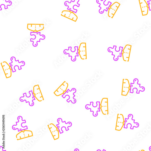 Obraz na plátně puzzle for resolve business problem vector seamless pattern puzzle for resolve b