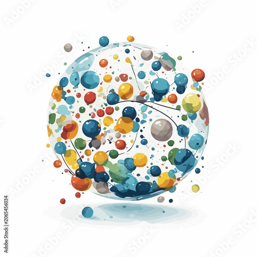 Abstract Bubble Design Painting Very Cool