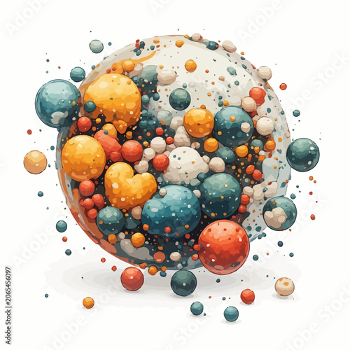 Abstract Bubble Design Painting Very Cool