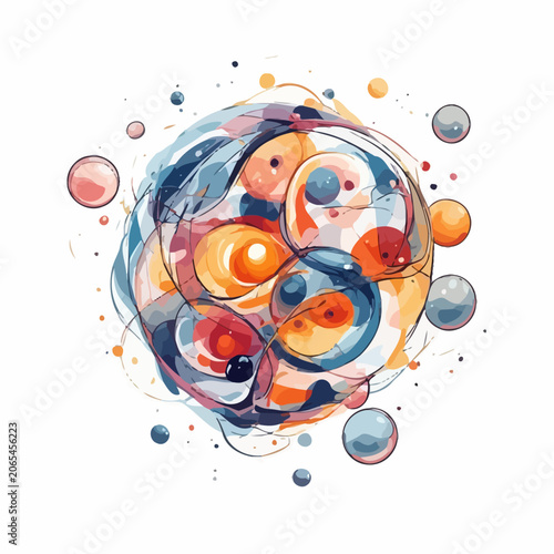 Abstract Bubble Design Painting Very Cool