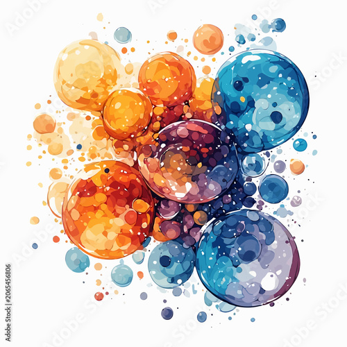 Abstract Bubble Design Painting Very Cool