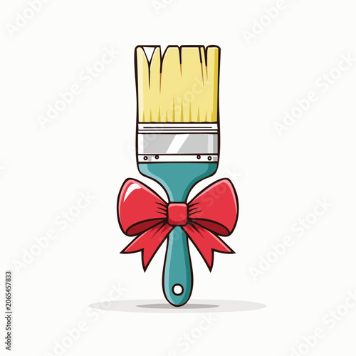 Paintbrush with a Red Bow