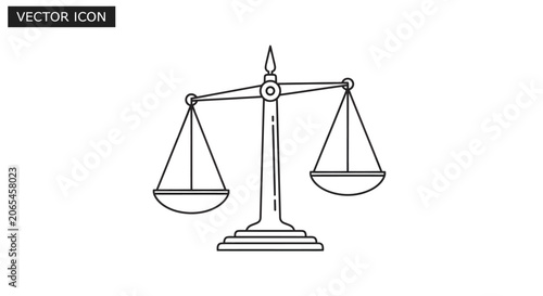Obraz na plátně Bronze Scales of Justice for Law Legal System and Fairness