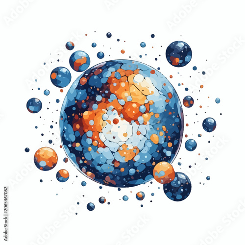 Abstract Bubble Design Painting Very Cool