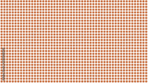 Tactile Dot Grid, Burnt Orange #CC5500, Transparent Background, 8K Overlay Graphic
