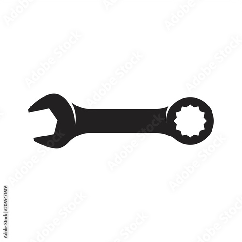 Obraz na plátně Adjustable Wrench Tool for Tightening Bolts.