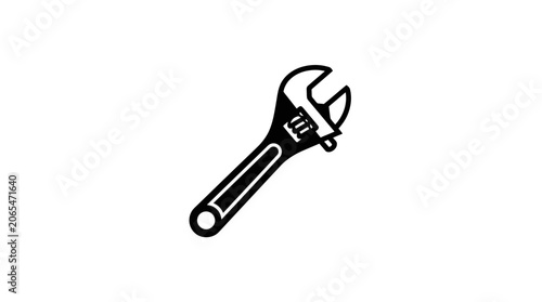 Valokuva Adjustable Wrench Tool for Tightening Bolts.