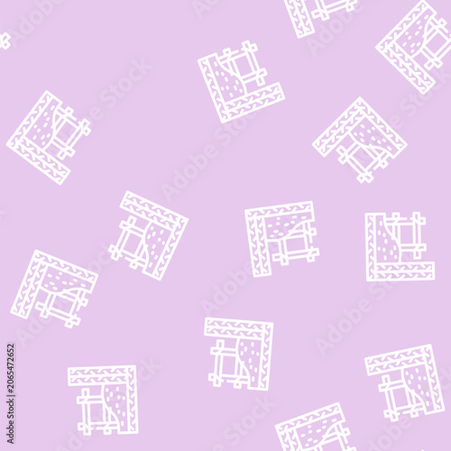 Slika na platnu armature building material line seamless pattern armature building material thin