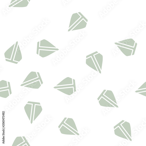 Obraz na plátně pope hat glyph vector seamless pattern