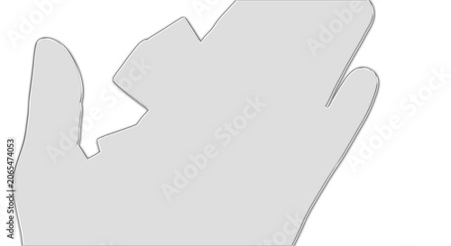 Konstfotografi Detailed close-up illustration of a majestic castle on a transparent background