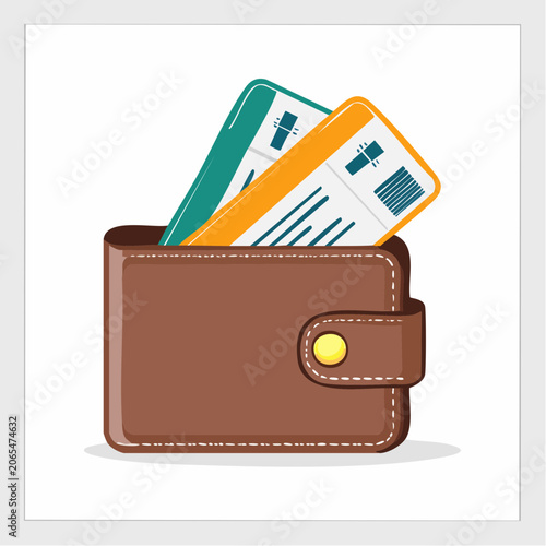 Wallet with Tickets