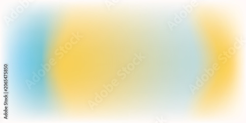 Cuadro en lienzo Blurred color gradient background, abstract turquoise blue yellow grain gradatio