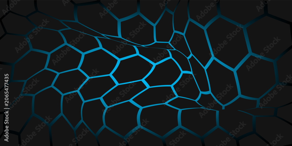 Fototapeta premium Vector abstract 3d hexagon. Background hexagon element. Vector graphics