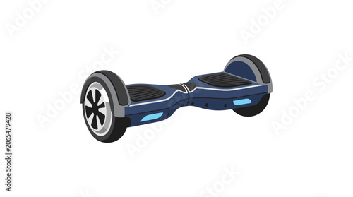Modern Blue Hoverboard Electric Self Balancing Scooter.