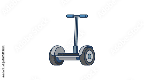 Modern Electric Personal Transporter Scooter with Two Wheels.