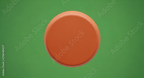 Metal Water Bottle on Green Background