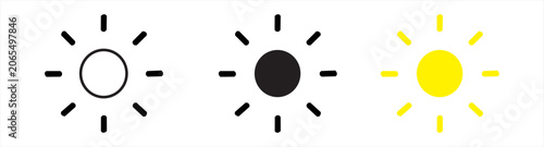sun icon set day set.