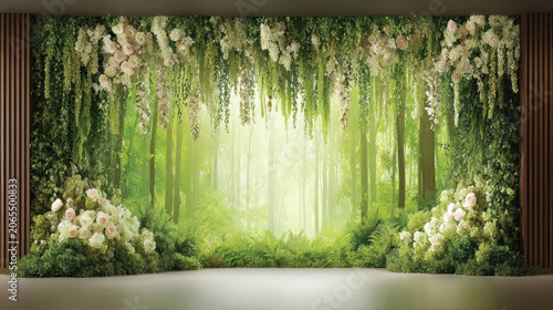 Forest Pathway Sunlight Scene