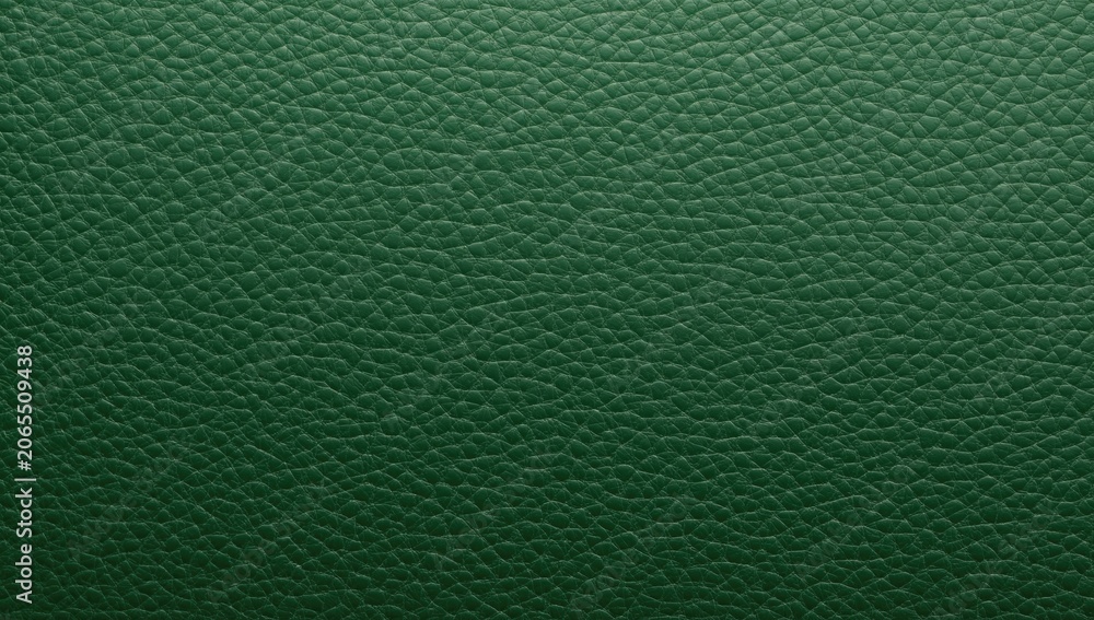 Fototapeta premium Green textured leather surface background