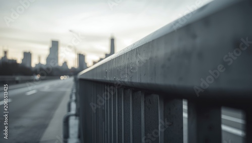 Sound diminishing open design metal slat barrier for urban protection