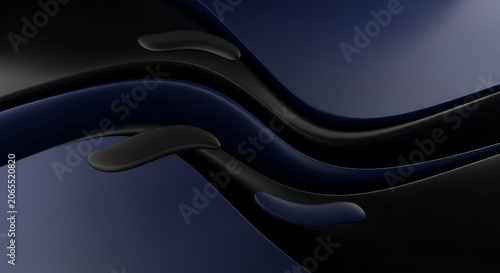 Abstract flowing lines on dark gradient background