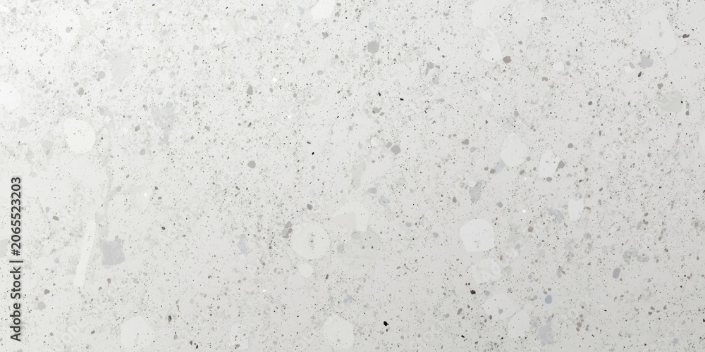 Naklejka premium White terrazzo stone wall background featuring rough texture and ample copy space for decor
