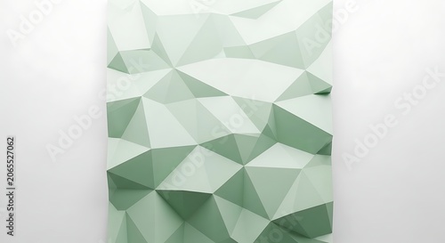 Abstract geometric pattern in pastel green
