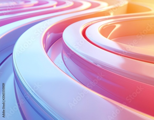 Abstract swirling colorful liquid paint motion blur.