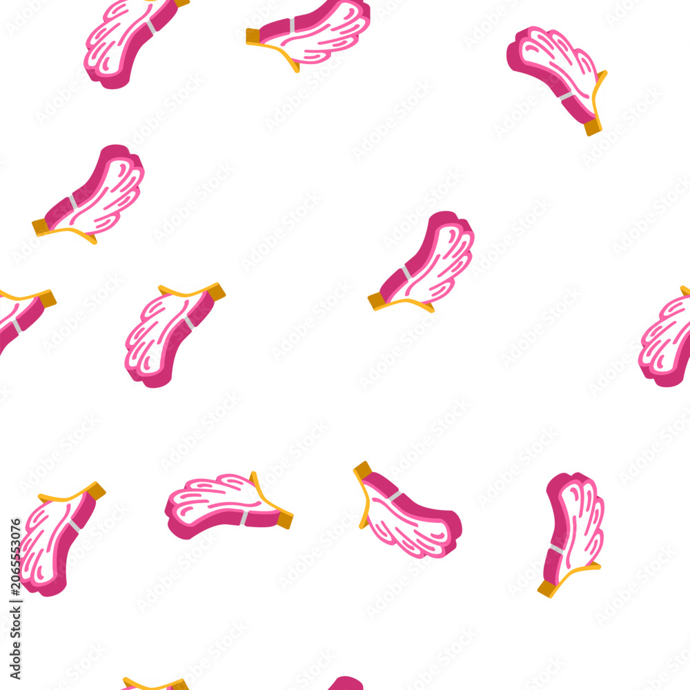 Naklejka premium cupeydon wing isometric seamless pattern. cupeydon wing sign illustration