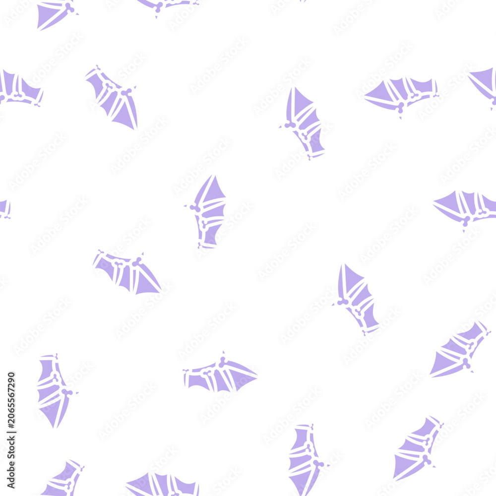Naklejka premium bones of wing glyph vector seamless pattern. bones of wing thin illustration