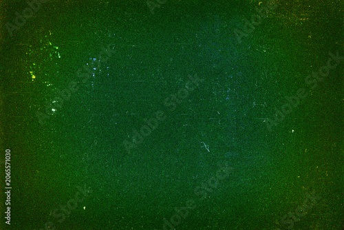 Blank grained film strip texture background with heavy grain, dust and light leak