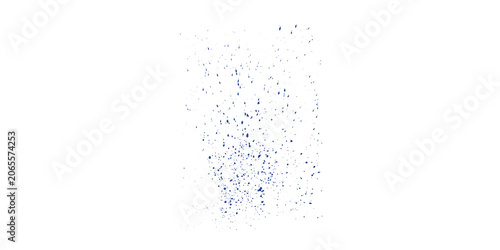 Cuadro en lienzo Blue particles flying upwards on a transparent background in a dynamic motion