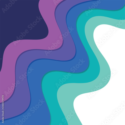 colorful wavy lines abstract background design element