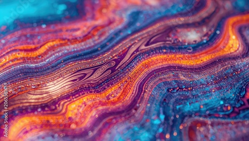 Creative colorful abstract surface with distinctive and vibrant background style