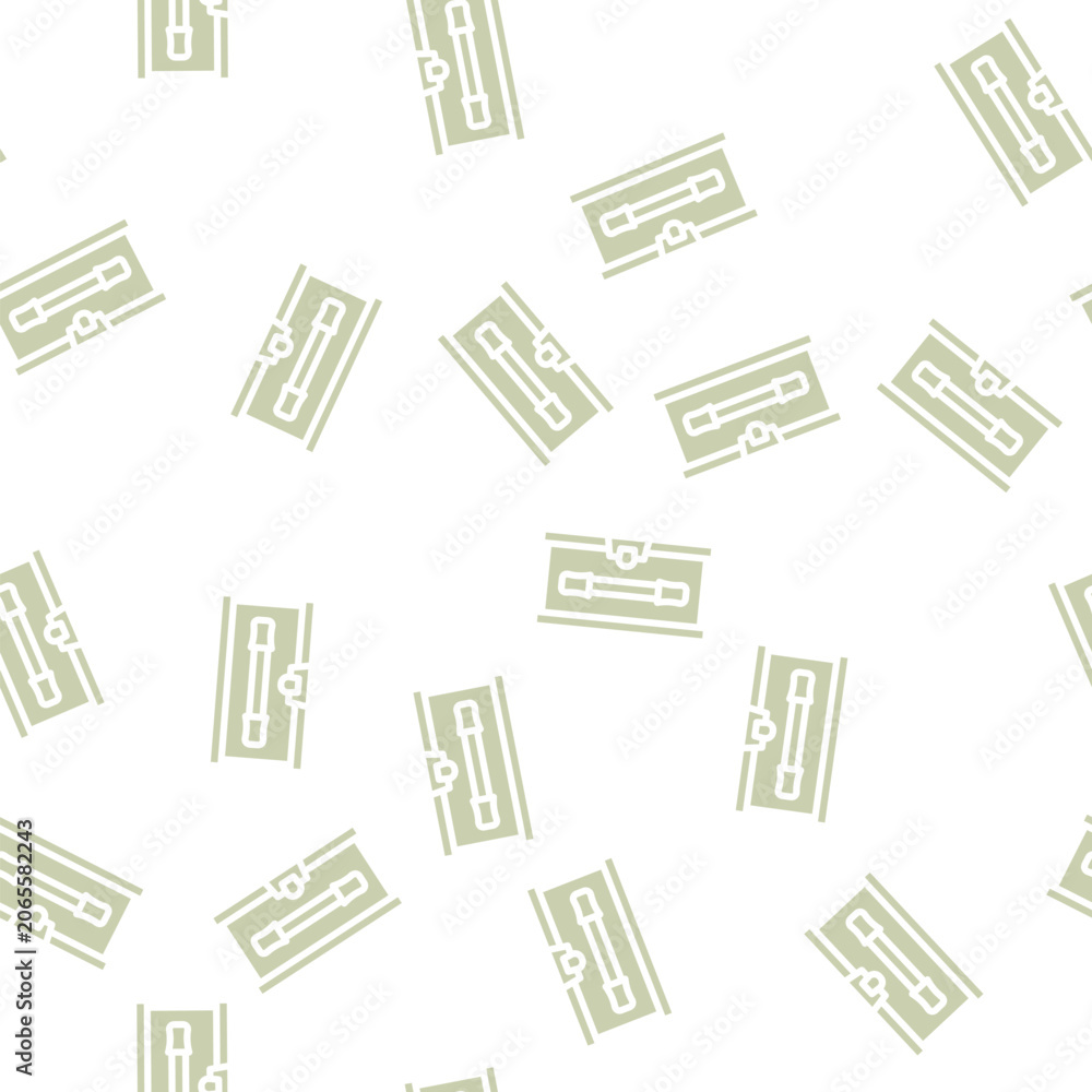 Fototapeta premium lunchbox with handle glyph vector seamless pattern. lunchbox with handle signthin illustration