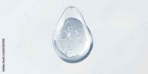 Droplet of clear liquid wit...