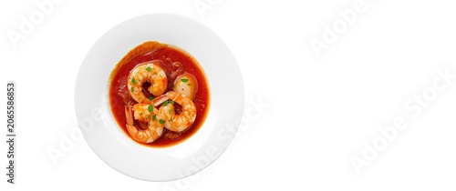 Shrimp in spicy tomato sauc...