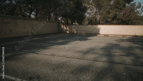 Parking lot with textured c...