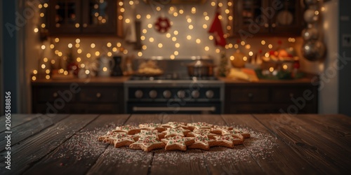 Gingerbread star cookies de...