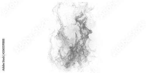Foto Gray smoke rising upwards in a wavy pattern isolated on transparent background