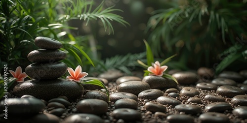 Soothing spa backdrop inclu...